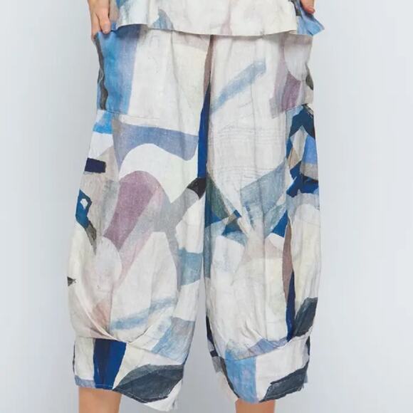 LUUKAA 100% Linen Balloon trousers Size 10 - Picture 11 of 11